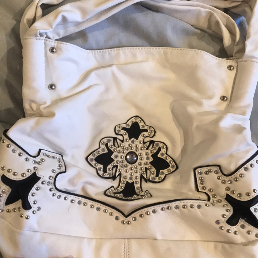 Leather Rhinestone bag - Picture 6 of 6